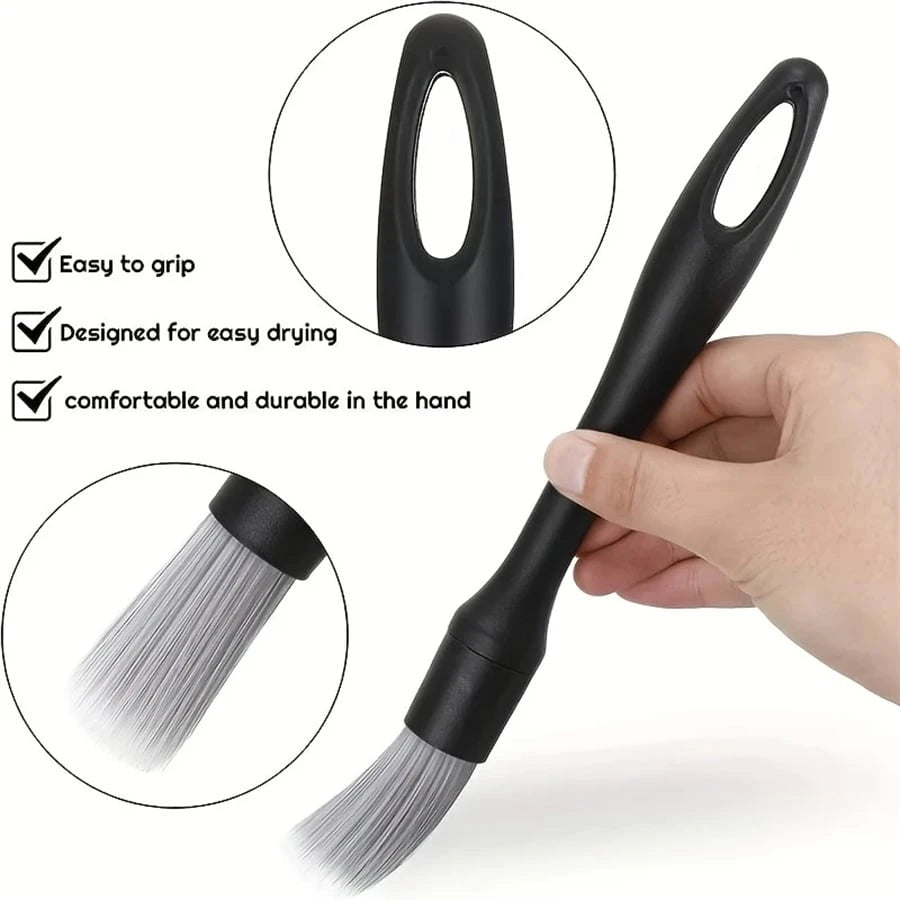 8pcs Car Detailing Brush Set, Suitable For Interior Or Exterior Cleaning, Dust Removal Cleaning Supplies, Air Vents, Wheels, Interior Seats