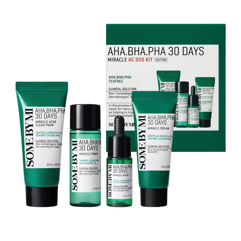 AHA BHA PHA 30 Days Miracle AC SOS Kit (4 Pcs)