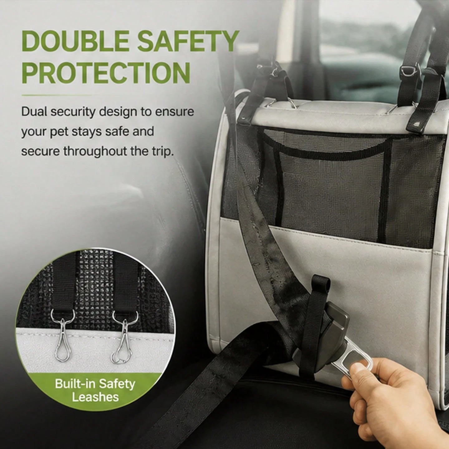 A High-Quality Pet Car Seat Cushion/Sleeping Mat Suitable For Various Vehicle Models-Waterproof, Washable, And Featuring A Seatbelt Attachment; Perfect For Road Trips, Camping, Beach Outings, And Outd