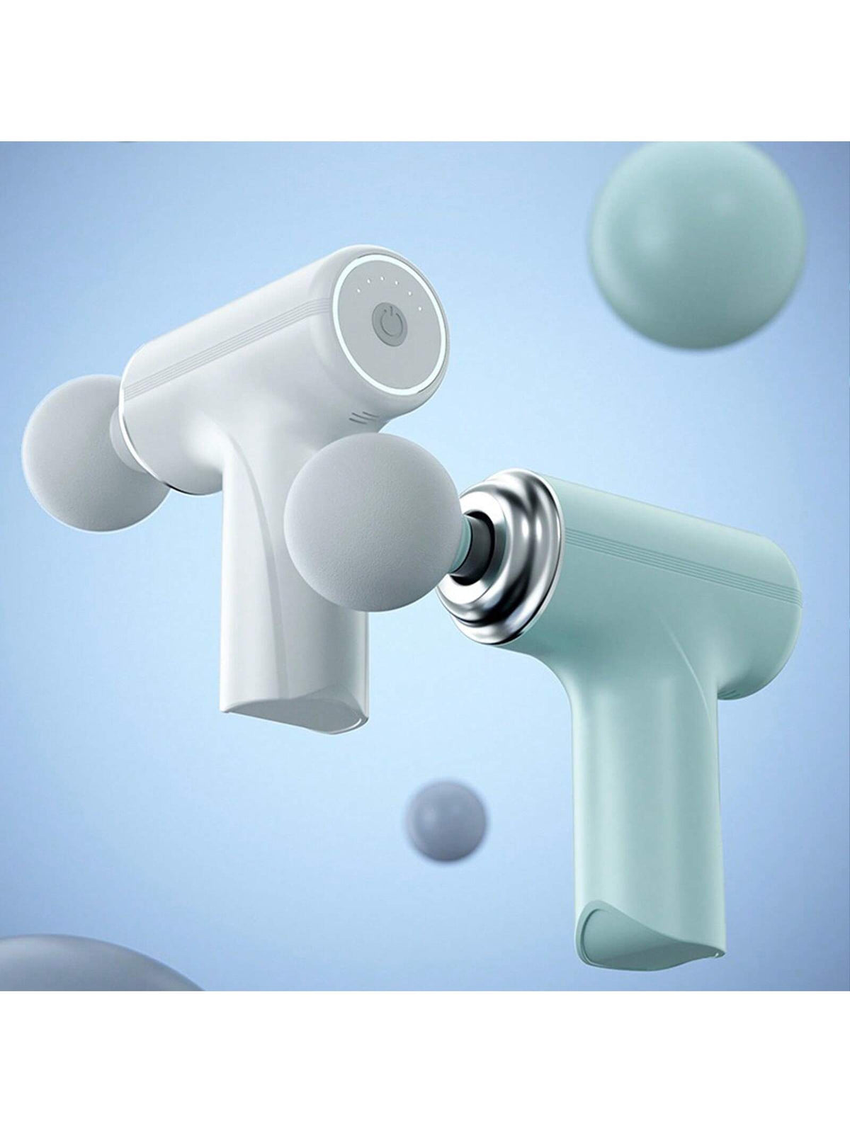A Portable Electric Fascia Massage Gun, 4 Replaceable Massage Heads, 6-Speed Mode Adjustment, Deep Tissue Impact Muscles, Relieve Muscle Tension, For Body, Back And Neck Massage