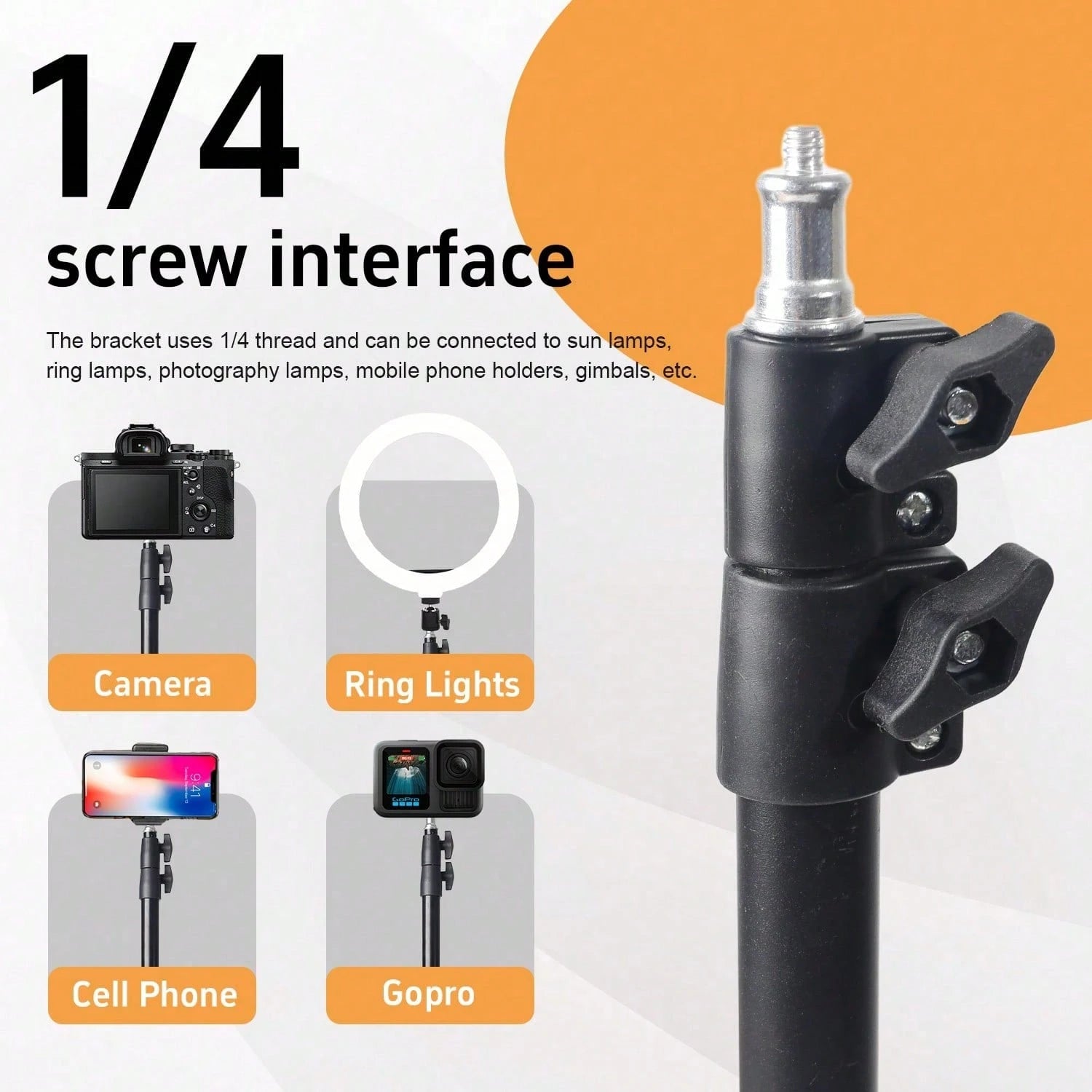 A Set Of 10-Inch LED Ring Light Set/Multi-Function Fill Light, With 63-Inch Adjustable Triangle Bracket And A Universal Phone Clip, USB Power Supply, LED Ring Light 3 Colors Can Be Switched, Flexible