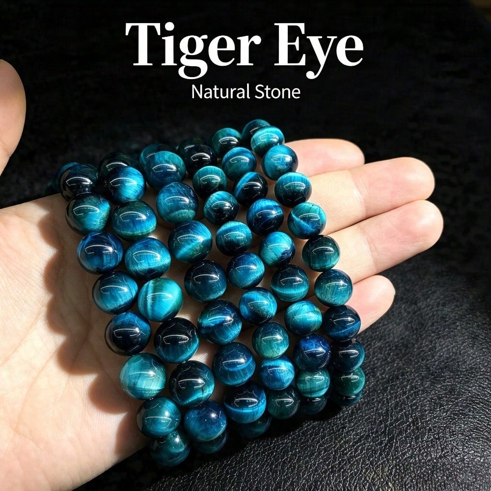 AA Natural Stone Blue Tiger Eye Unique Flash High Quality Loose Spacer Beads For Jewelry Making DIY Bracelets Necklace Accessories For Men Gifts