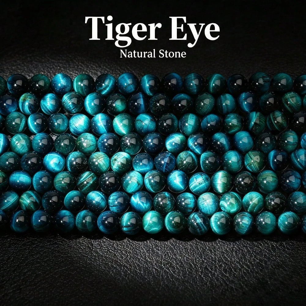 AA Natural Stone Blue Tiger Eye Unique Flash High Quality Loose Spacer Beads For Jewelry Making DIY Bracelets Necklace Accessories For Men Gifts