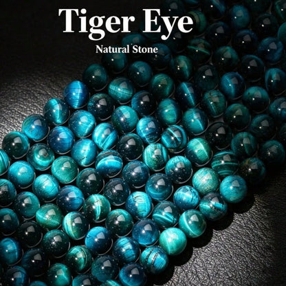 AA Natural Stone Blue Tiger Eye Unique Flash High Quality Loose Spacer Beads For Jewelry Making DIY Bracelets Necklace Accessories For Men Gifts
