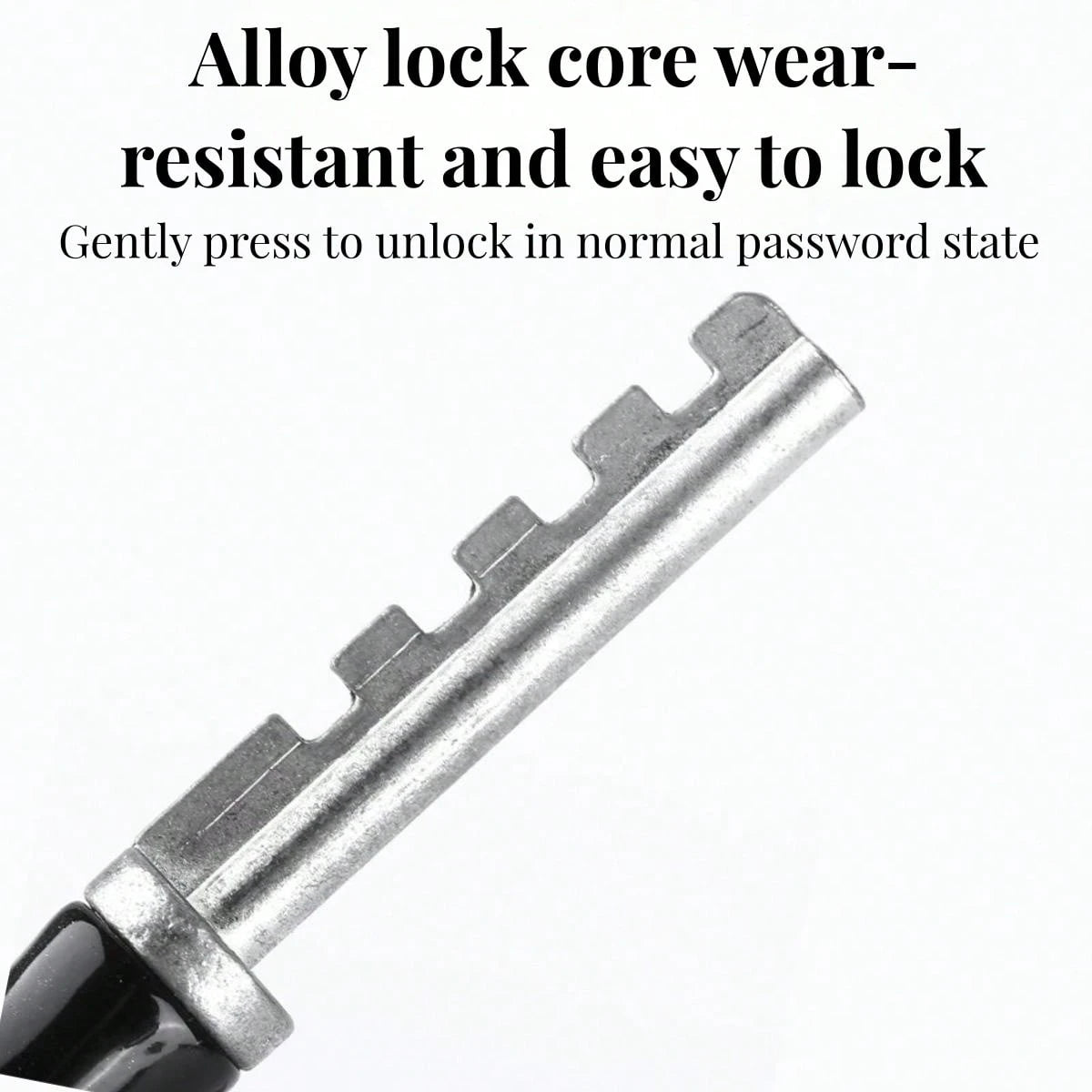 AD Black Steel Cable Combination Lock- Anti-Theft Password Lock For Bicycle Mountain Bike Motorcycle Helmet Luggage