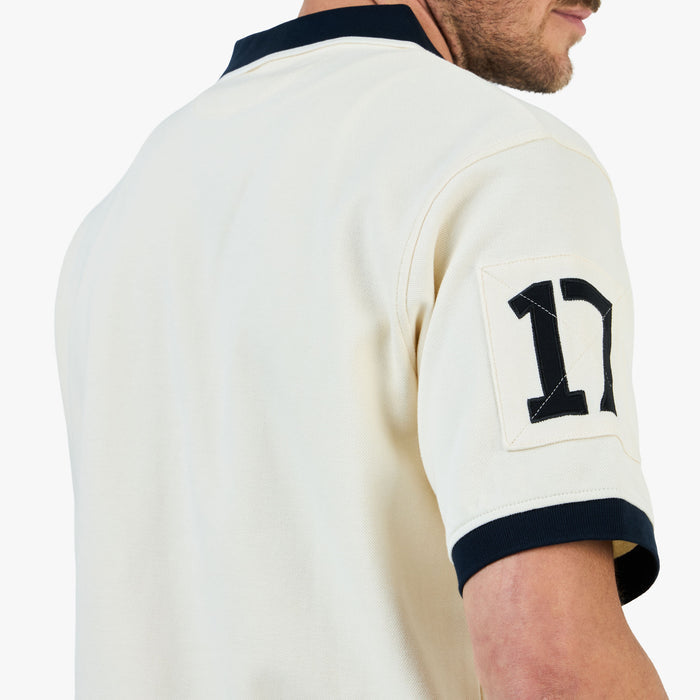 Adidem Asterisks Pique Polo / White