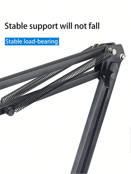 Adjustable Slouchy Arm Phone Holder, Foldable Metal Clamp Mount For Smartphone & Tablet, Bedside/Desk Stand Compatible With IPhone, Android Phone, Gift For Birthday, Family, Friends For Office, Dorm A