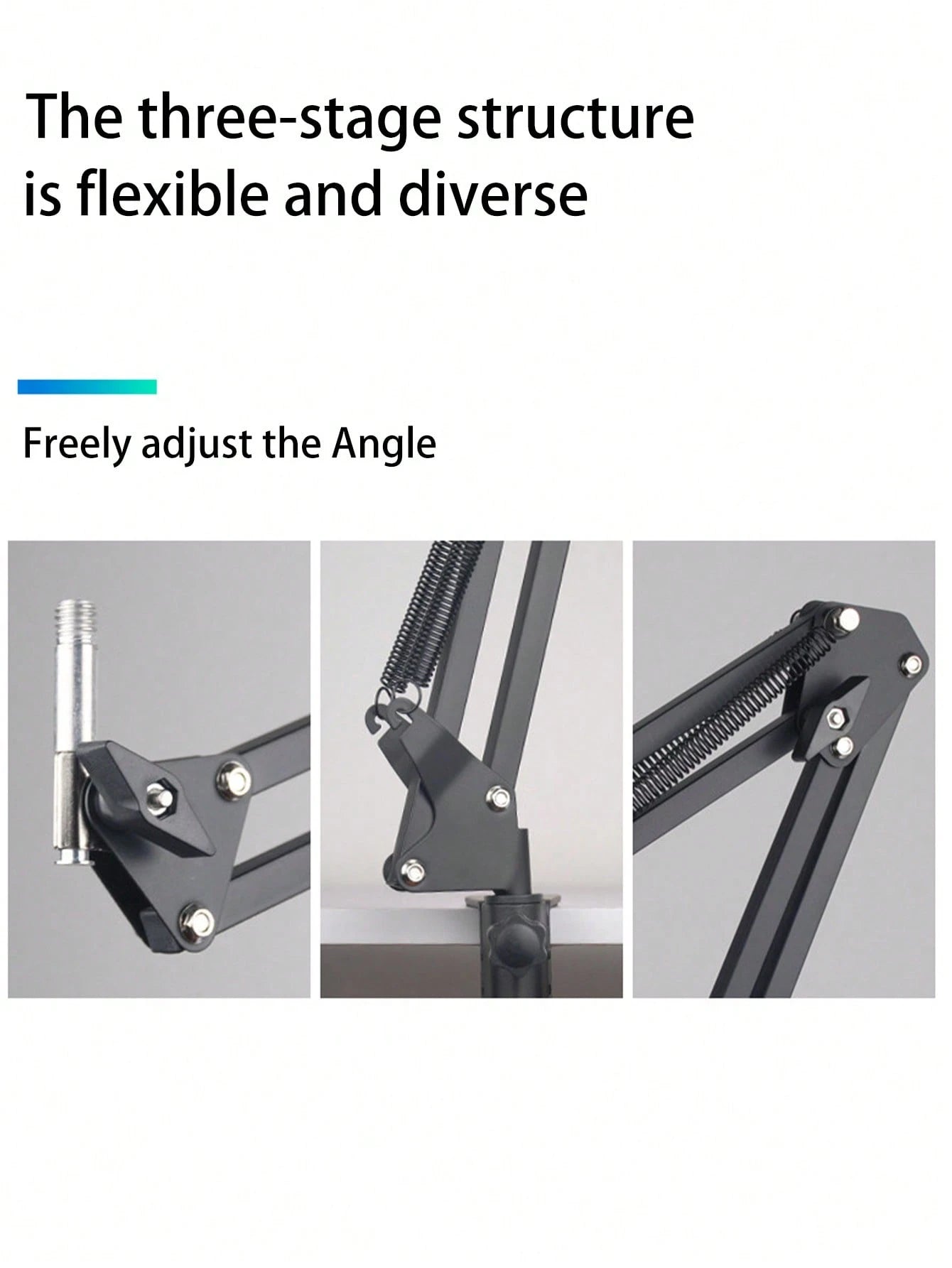 Adjustable Slouchy Arm Phone Holder, Foldable Metal Clamp Mount For Smartphone & Tablet, Bedside/Desk Stand Compatible With IPhone, Android Phone, Gift For Birthday, Family, Friends For Office, Dorm A