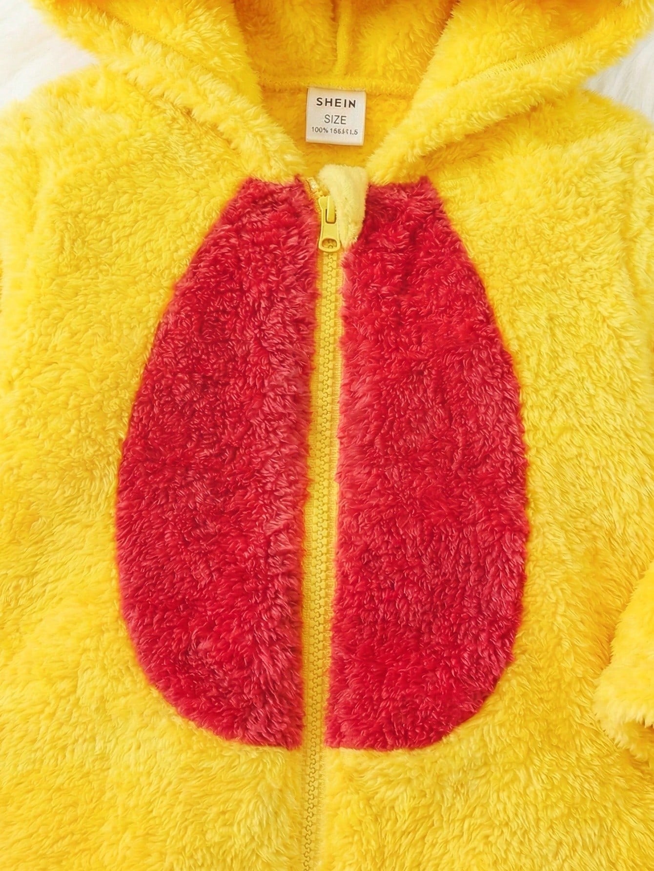 Adorable Baby Boys Hooded Long Sleeve Winter Sweatshirt Jumpsuit, Multicolor Colorblock Polyester One-Piece With Zipper And Regular Sleeve