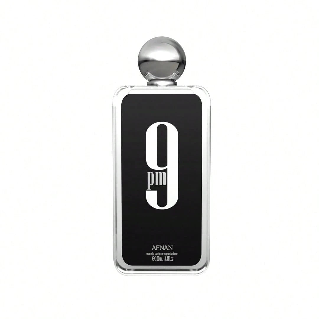 AFNAN 9 PM 100ml Natural Spray Men's Perfume, All Night Wear Warm Woody Scent For City Commute Date Night & Weekend Road Trips