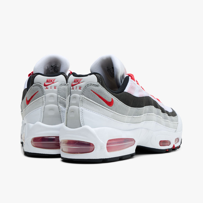 Nike Air Max 95 White / Comet Red - Neutral Grey