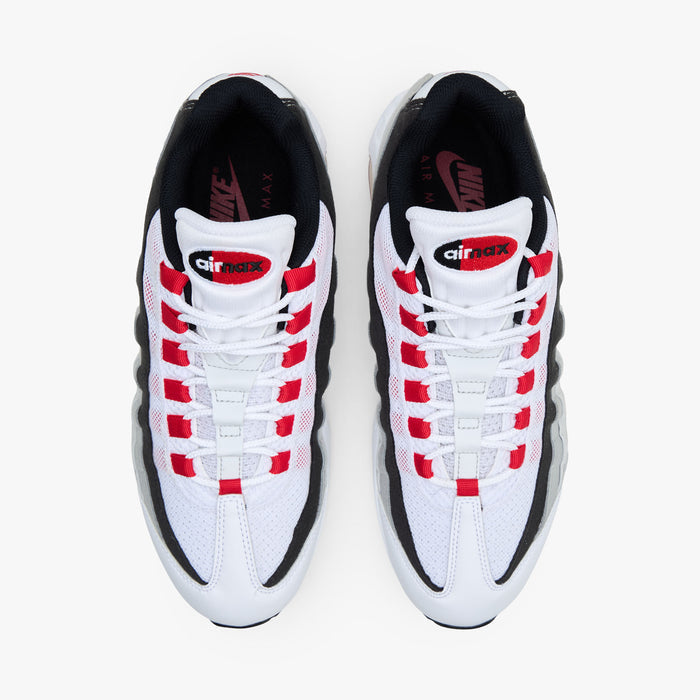 Nike Air Max 95 White / Comet Red - Neutral Grey