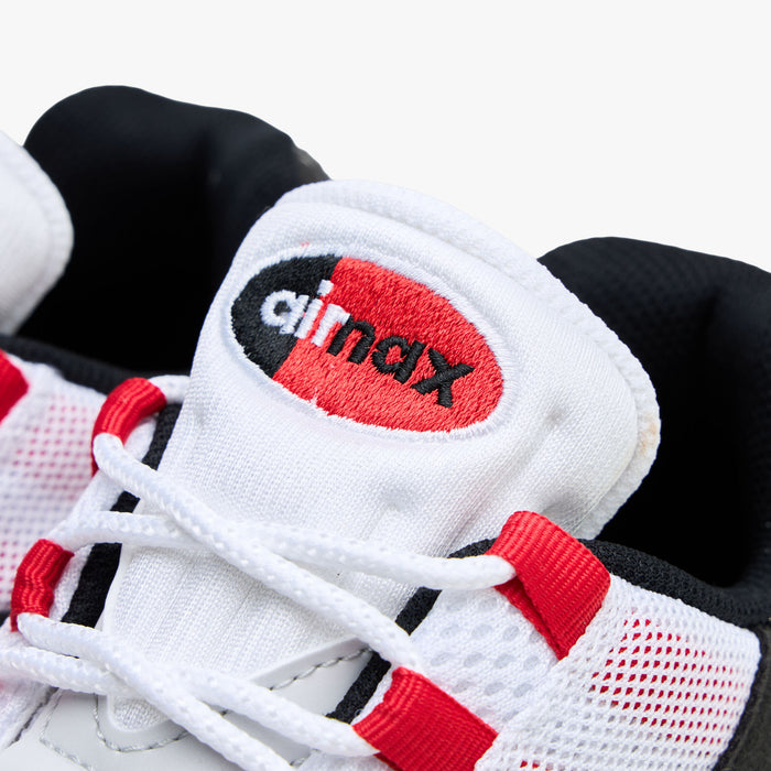 Nike Air Max 95 White / Comet Red - Neutral Grey
