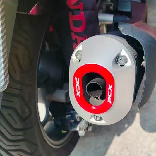 Aluminum Alloy Exhaust Pipe Tail Cover Decorative Protective Cap Accessory For PCX160 Motorcycle Modification