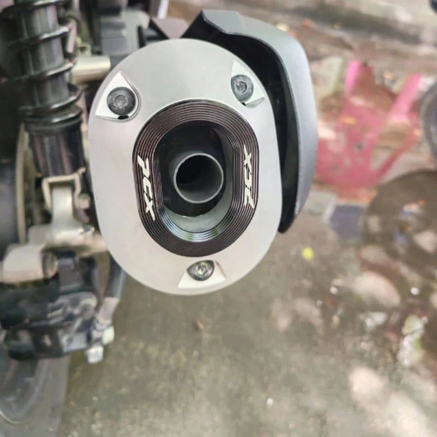Aluminum Alloy Exhaust Pipe Tail Cover Decorative Protective Cap Accessory For PCX160 Motorcycle Modification