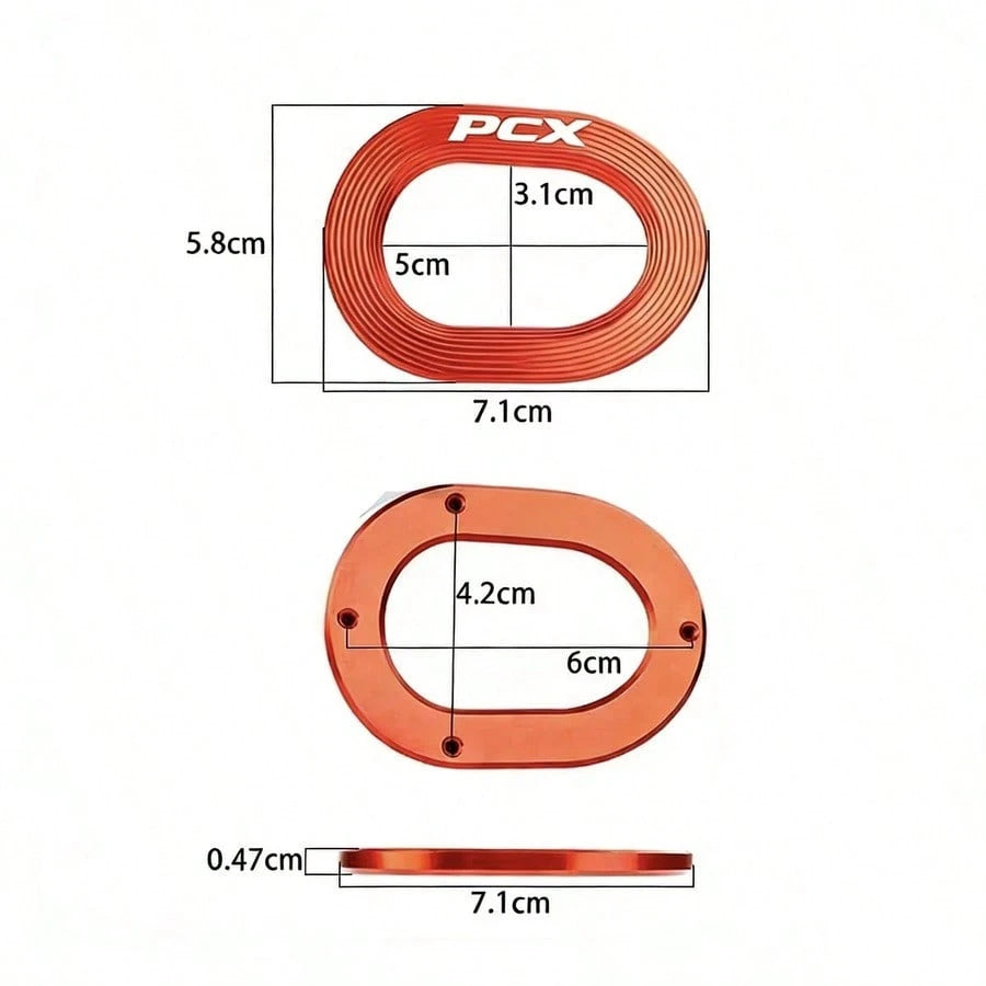 Aluminum Alloy Exhaust Pipe Tail Cover Decorative Protective Cap Accessory For PCX160 Motorcycle Modification
