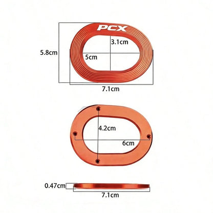 Aluminum Alloy Exhaust Pipe Tail Cover Decorative Protective Cap Accessory For PCX160 Motorcycle Modification