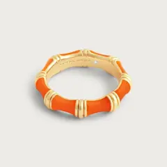 Anabel Aram Bamboo Enameled Ring