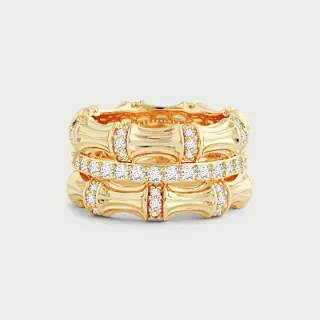 Anabel Aram Bamboo Stack Ring