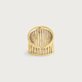 Anabel Aram Bamboo Wide Ring