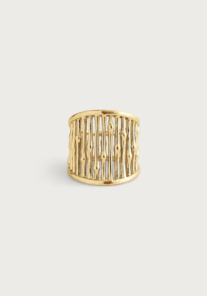 Anabel Aram Bamboo Wide Ring