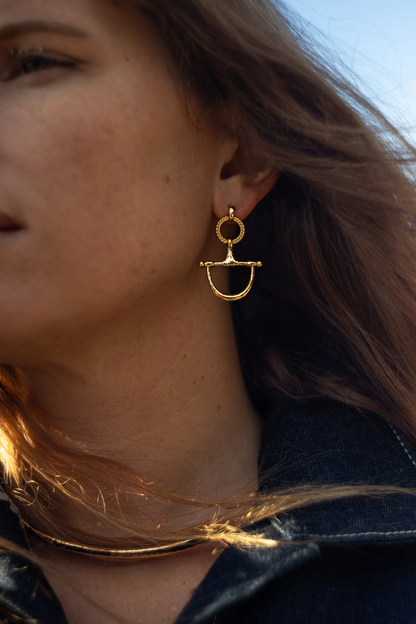 Anabel Aram Chaval Bit Drop Earrings