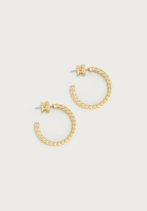 Anabel Aram Chaval Braided Hoops Gold