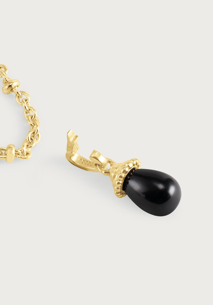 Anabel Aram Forza Stone Drop Charm Black Onyx