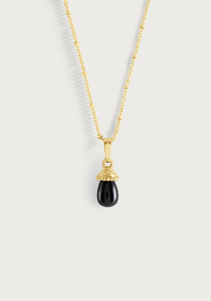 Anabel Aram Forza Stone Drop Charm Black Onyx