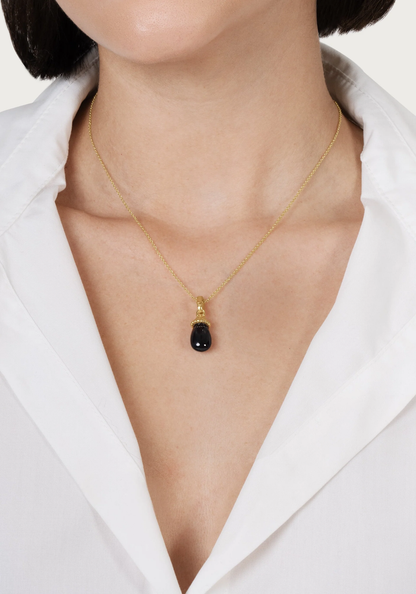 Anabel Aram Forza Stone Drop Charm Black Onyx