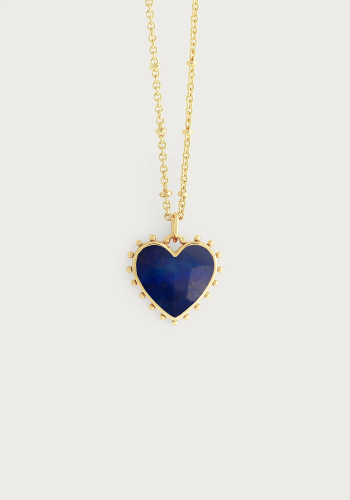 Anabel Aram Heart Stone Pendant Necklace