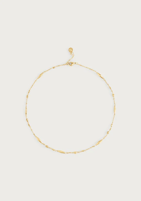 Anabel Aram Milos Multi Beaded Necklace Gold