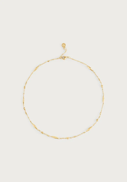 Anabel Aram Milos Multi Beaded Necklace Gold