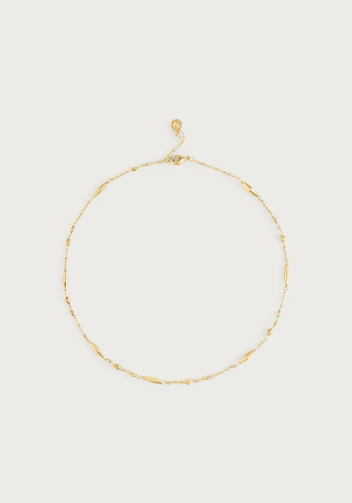Anabel Aram Milos Multi Beaded Necklace Gold