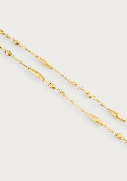 Anabel Aram Milos Multi Beaded Necklace Gold