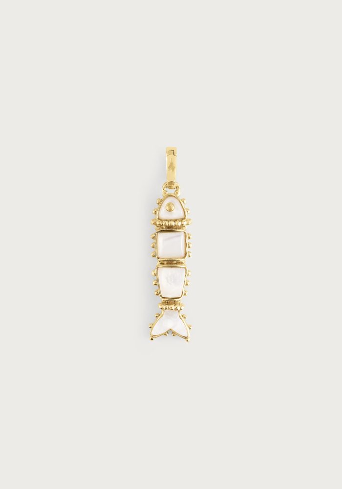 Anabel Aram Milos Stone Fish Charm