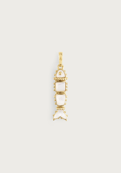 Anabel Aram Milos Stone Fish Charm