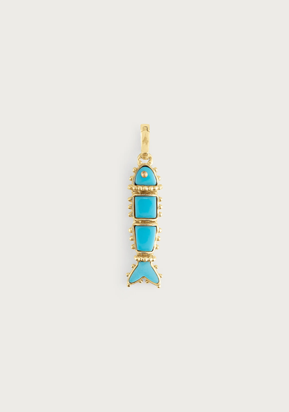 Anabel Aram Milos Stone Fish Charm
