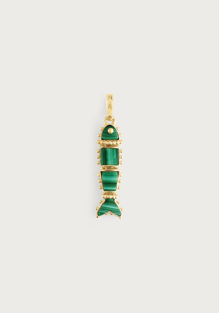Anabel Aram Milos Stone Fish Charm