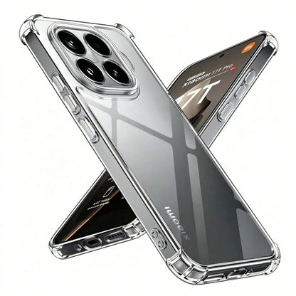 Anti-Drop Full Coverage Transparent TPU Gel Rubber Ultra-Thin Durable Soft Shockproof Scratch-Resistant Protective Case Compatible With Xiaomi 17 T/17 T Pro Phone Camera Protection Phone Protective Co