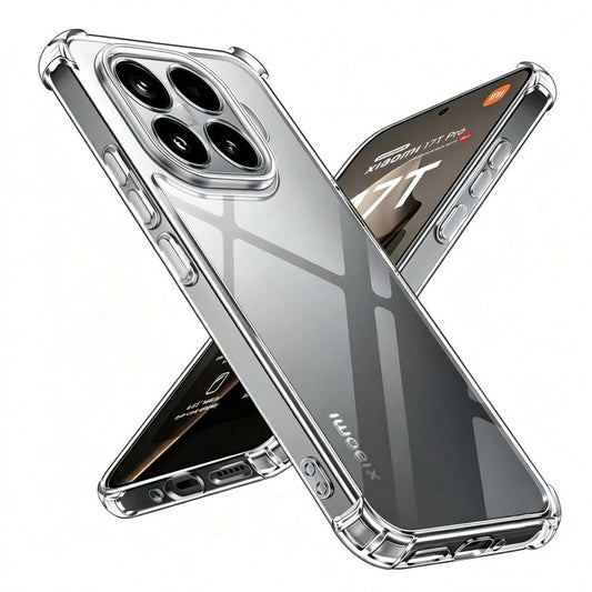 Anti-Drop Full Coverage Transparent TPU Gel Rubber Ultra-Thin Durable Soft Shockproof Scratch-Resistant Protective Case Compatible With Xiaomi 17 T/17 T Pro Phone Camera Protection Phone Protective Co