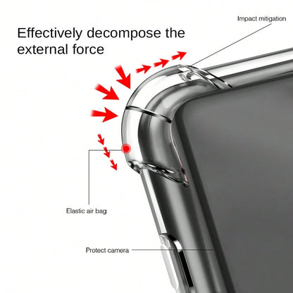 Anti-Drop Full Coverage Transparent TPU Gel Rubber Ultra-Thin Durable Soft Shockproof Scratch-Resistant Protective Case Compatible With Xiaomi 17 T/17 T Pro Phone Camera Protection Phone Protective Co