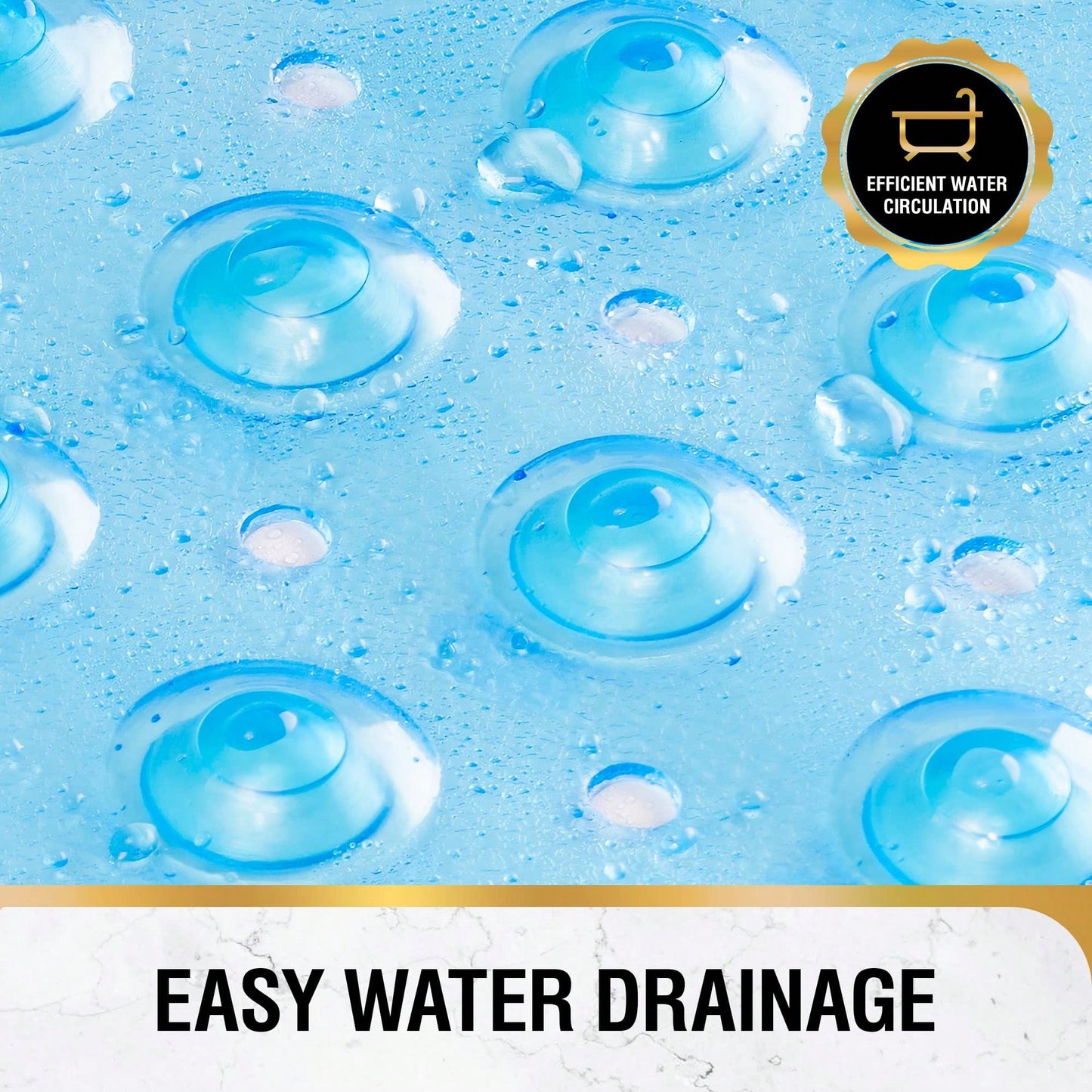 Anti-Slip Bath Mat With 200 Strong Suction Cups And Drainage Holes; 40 X 16-Inch Extra-Long Shower Mat; Mold-Resistant; Bathroom Mat Suitable For Bathtubs; 200 Strong Suction Cups And Drainage Holes