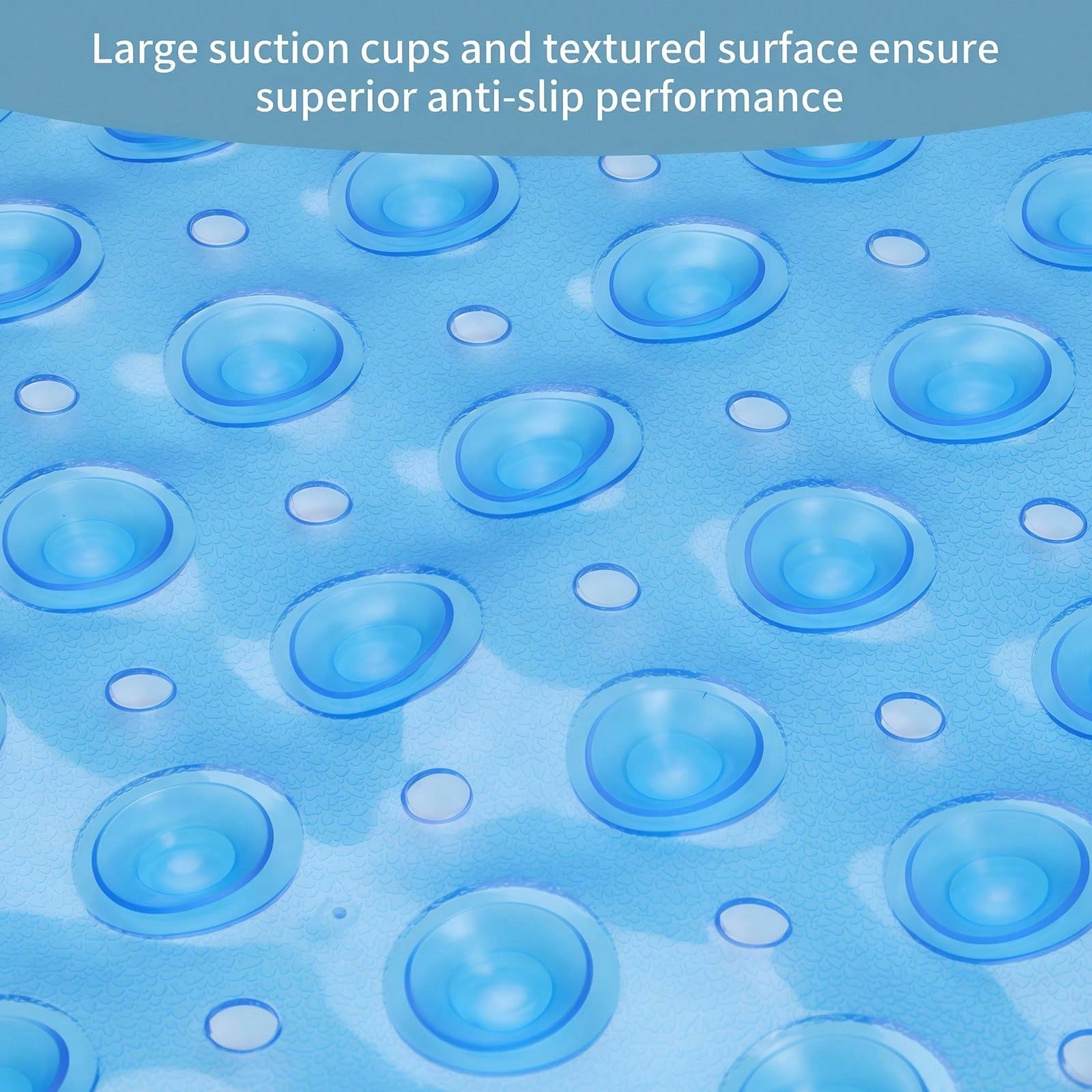Anti-Slip Bath Mat With 200 Strong Suction Cups And Drainage Holes; 40 X 16-Inch Extra-Long Shower Mat; Mold-Resistant; Bathroom Mat Suitable For Bathtubs; 200 Strong Suction Cups And Drainage Holes