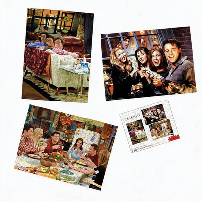 Aquarius Friends TV Show 3 X 500 Piece Jigsaw Puzzle Set – Iconic Scenes, Premium Quality, Family Game Night, 90s Nostalgia Collectible, Perfect Gift For Friends Fans