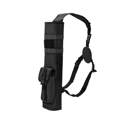 Archery Lightweight Back Arrow Quiver Holder Archery Bag Shoulder Hanged Adjustable With Molle System Front Pocket For Shooting Target Practice Hunting