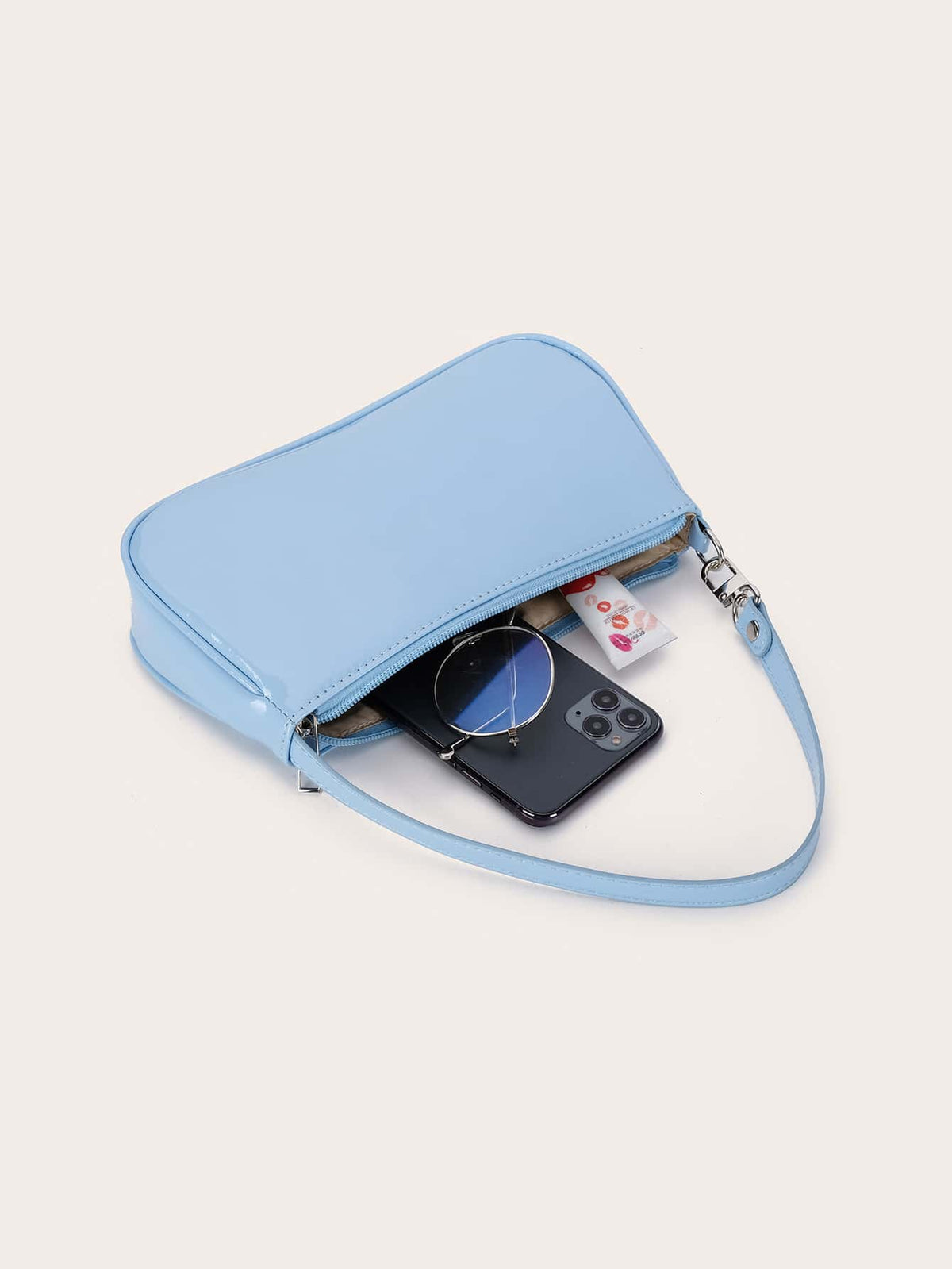 Artificial Patent Leather Bag For Teen Girls Women College Students,Rookies & White-Collar Workers Perfect For Office,College,Work,Business,Commute