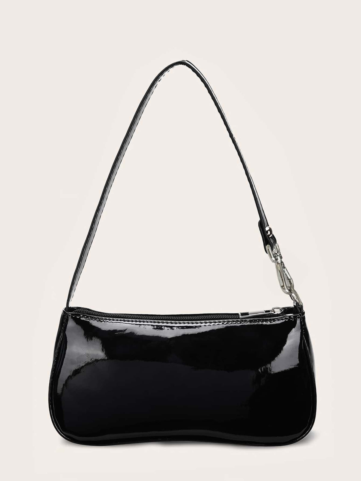 Artificial Patent Leather Bag For Teen Girls Women College Students,Rookies & White-Collar Workers Perfect For Office,College,Work,Business,Commute