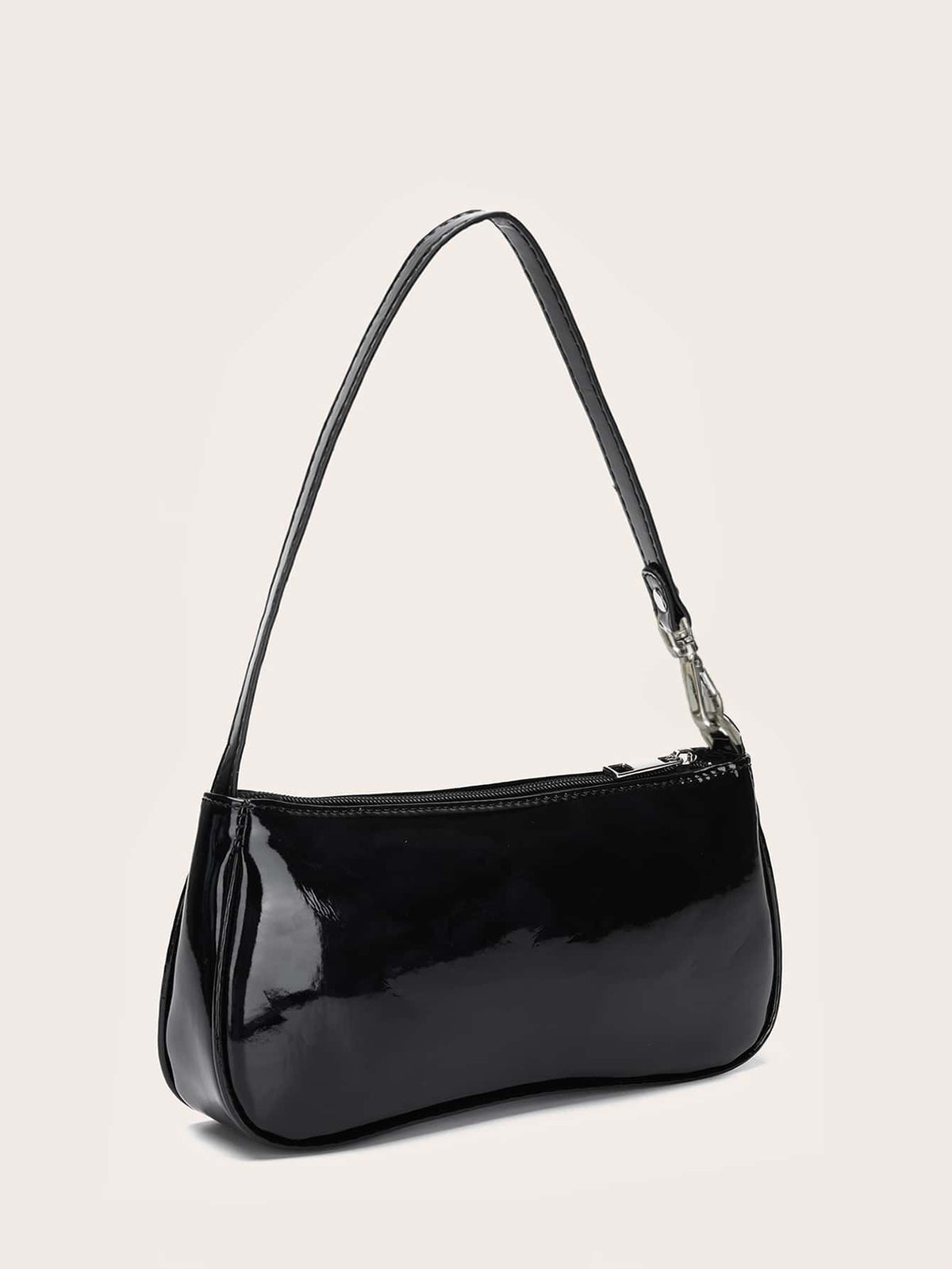 Artificial Patent Leather Bag For Teen Girls Women College Students,Rookies & White-Collar Workers Perfect For Office,College,Work,Business,Commute