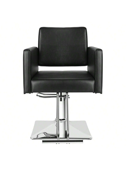 Artist hand Salon Black Chair| Hair Stylist, Women, Man| Heavy Duty Hydraulic Pump, 360 Degrees Rolling Swivel, Spa Beauty Equipment| Max Load Weight 330 Lbs